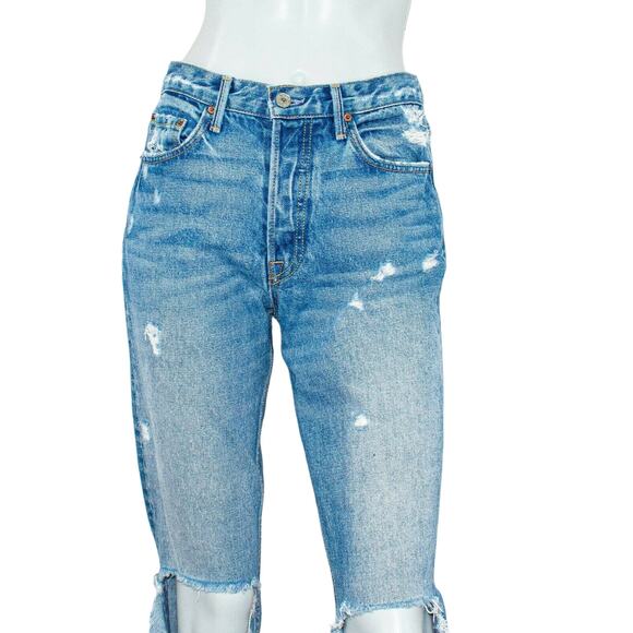 GRLFRND size 26 KAROLINA Jeans Ripped Distressed I Put a Spell on you - Picture 11 of 12